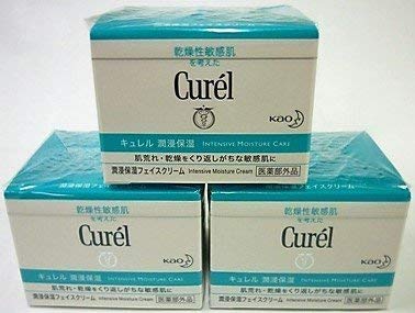 

Set of 3 Kao Curel Moisturizing Face Cream (40g) - Curel Sensitive Skin Cream [Quasi-drug]