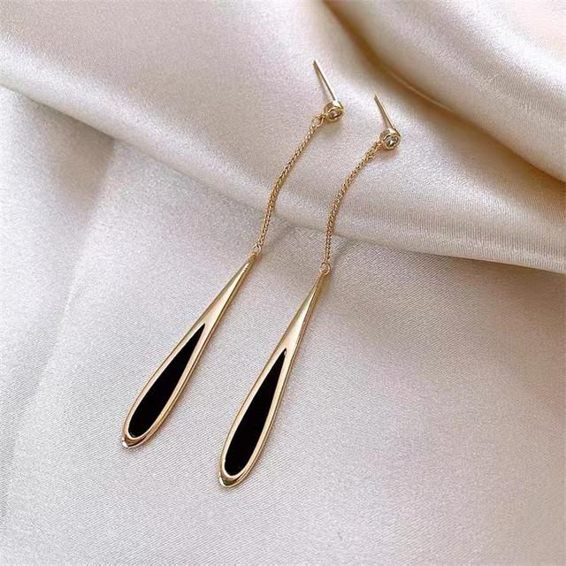 2023 Crystal Long Leaf Tassel Drop Earrings Women’s Personality Fashion Earrings Wedding Jewelry Birthday Gifts