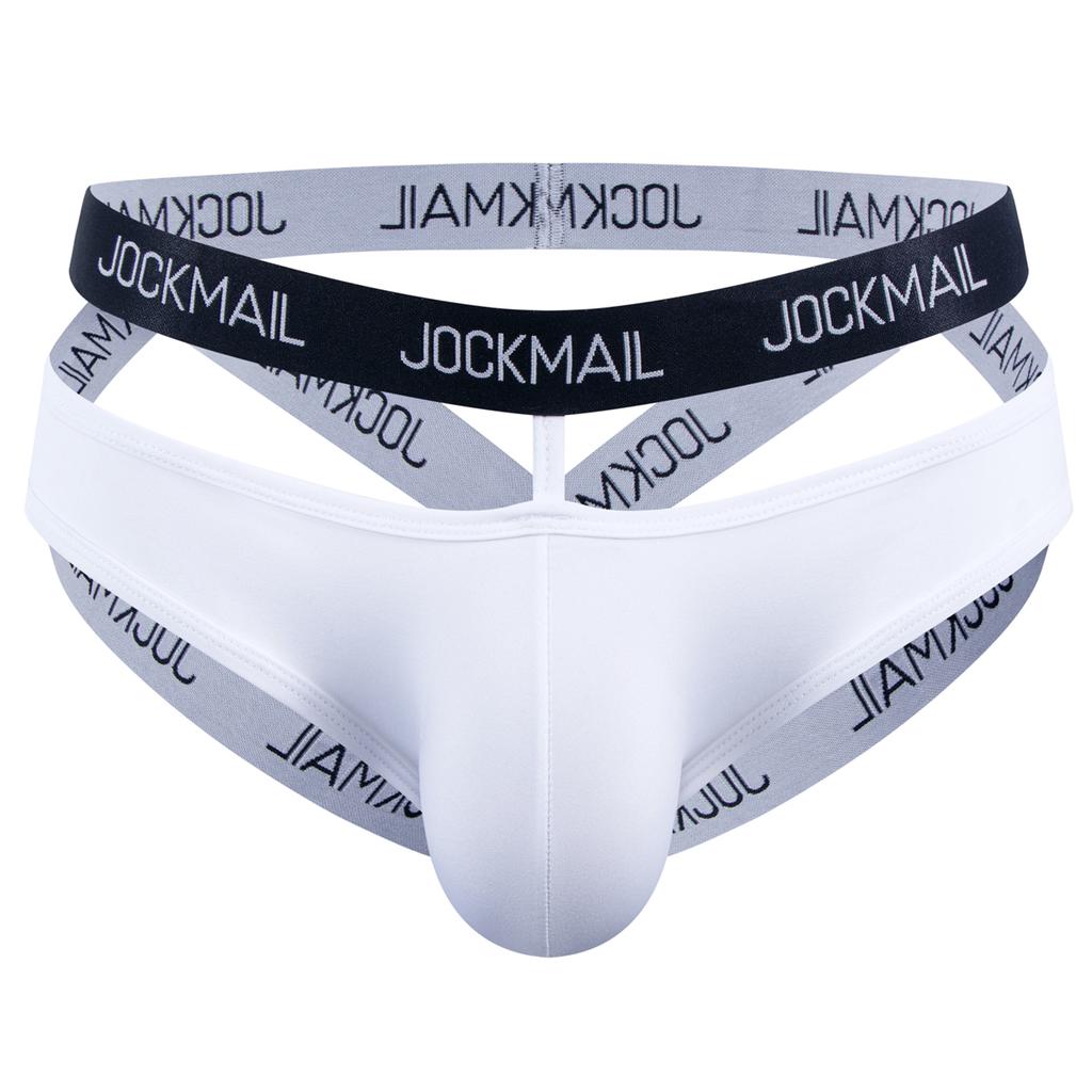 Jockstraps JOCKMAIL Elastic Band Letter Printed Fashion Ultra-thin Ice Silk Men's Thong Underwear