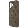 Coque Guess 4G Ring Logo Classique MagSafe pour iPhone 17 Marron