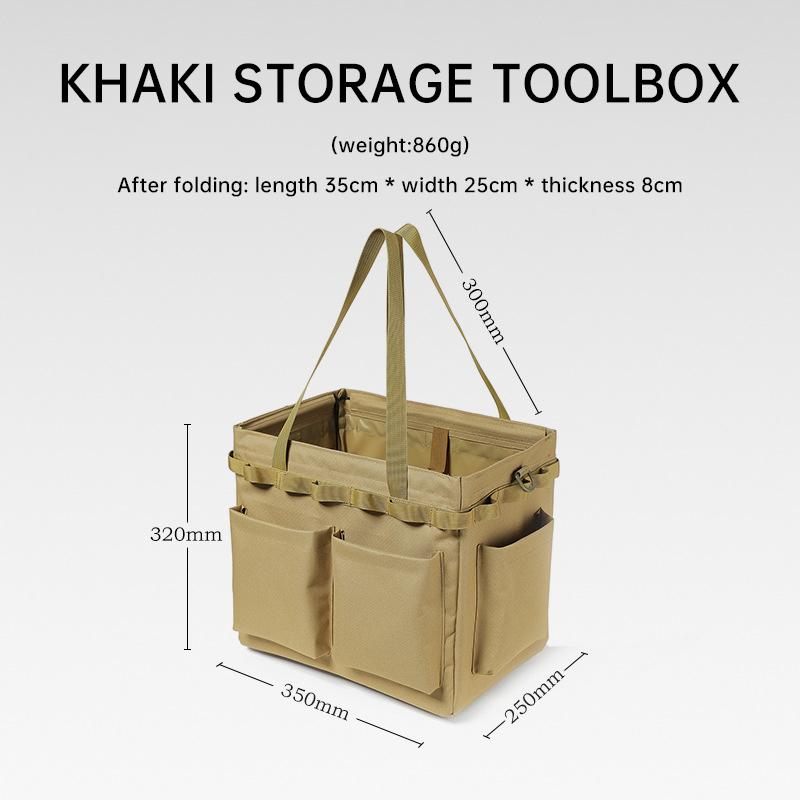 Outdoor Multifunctional Tool Storage Box, Camping Bag, Large Capacity Carrying Bag, Picnic Bag, Handbag Storage Box