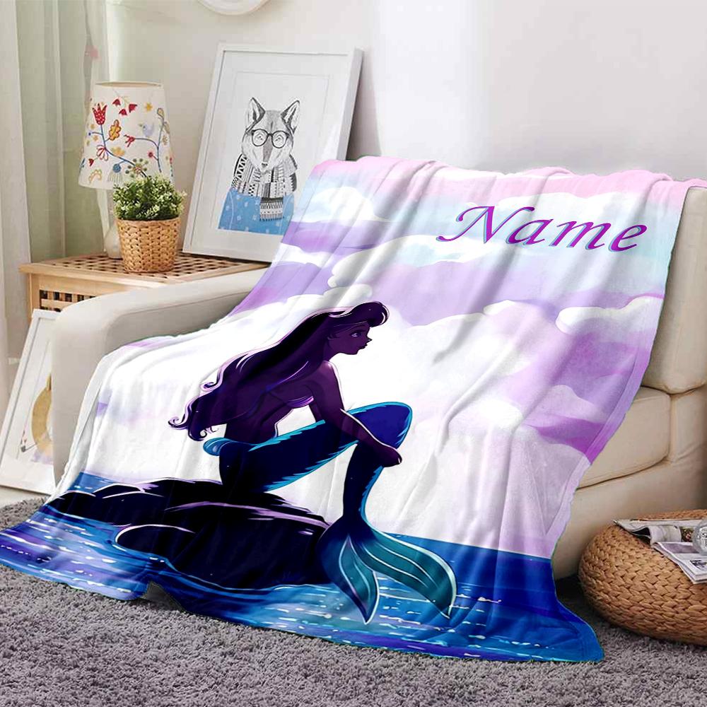 Custom Name Sea Adventure blanket for Couch & Bed, Plush Cozy Fuzzy Blanket Super Soft & Warm Blankets for Fall and Winter. 0908176