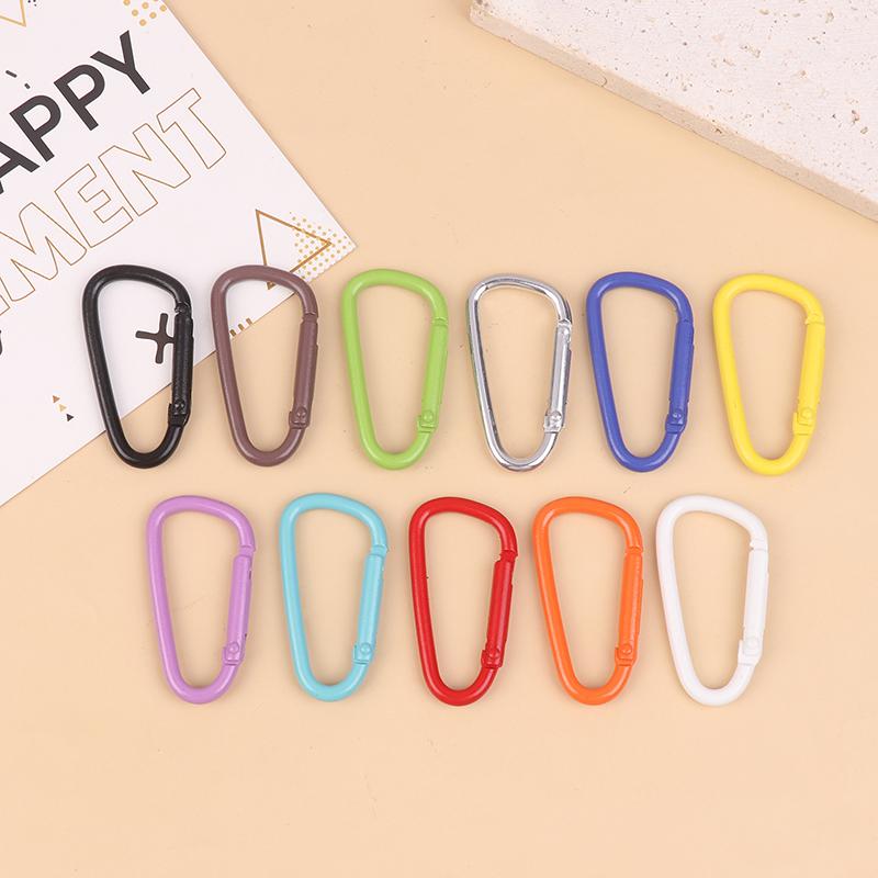 5 Stücke Aluminiumlegierung Bunte Karabinerschnallen Campingausrüstung Rucksackschnalle Wasserflasche Hängeschnalle Karabinerhaken Schlüsselanhänger