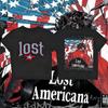2025 Summer MGK Lost The American Machine Gun Kelly Crop Top Tshirt Mens Fashion Cotton Shortsleeved Loose Hiphop Top