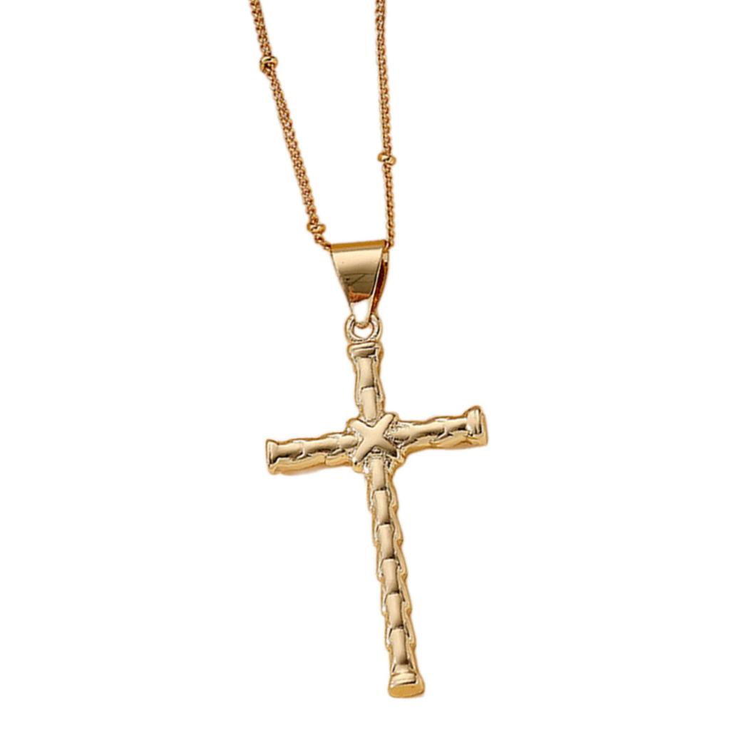 Elegant Crosses Necklace Charm Pendant Comfort Fits with Adjustable Length Chain for Everyday Wear