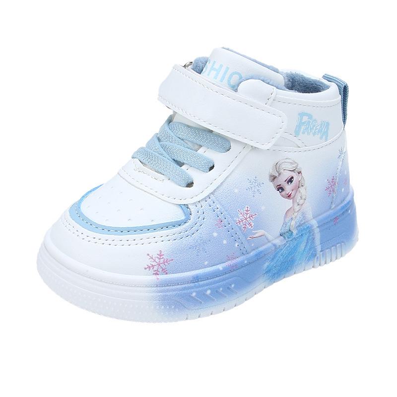 Herbst/Winter 2025 Cartoon Weiche Sohle Mädchen Freizeitsport-Schuhe - Vielseitiger Weißer Sneaker für Kinder