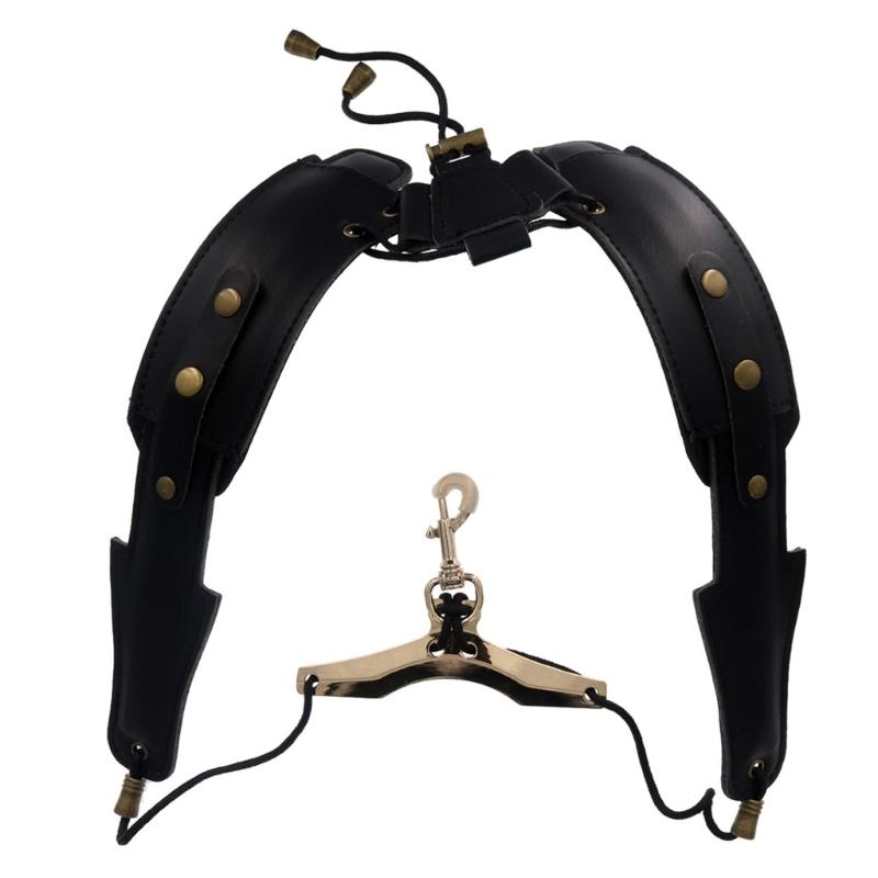 Sax Chest Strap for Beginner, Double Shoulder Saxophone Straps Saxophone Harness Strap, Padded Saxophone Shoulder Strap 1