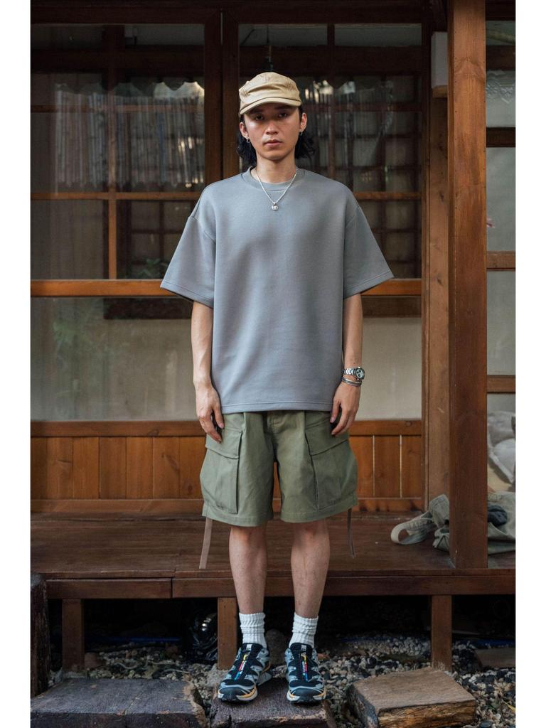 FGSS Menswear | 26SS Japanese Cityboy Cool Touch Space Cotton Small Collar Short Sleeve Loose T-shirt