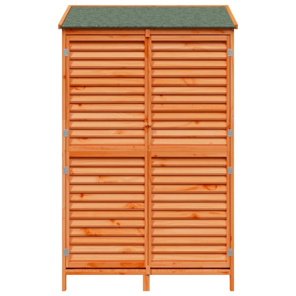 Garden Shed Brown 106 x 56 x 176.5 cm Solid Spruce Wood