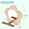 Square Bird Perch Stand Wooden Parrot Toys Creative Branch Perch Rod Stand  Cage Accessories