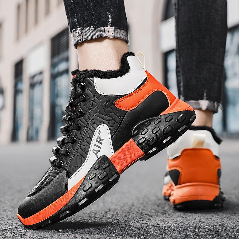 Winter Herren Sneakers Warme Baumwollschuhe Gepolsterte Verdickte Casual Sneakers Herrenschuhe