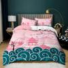 Japanese Ethnic Style Quilt Cover Three-piece 3D Digital Printing Bedding