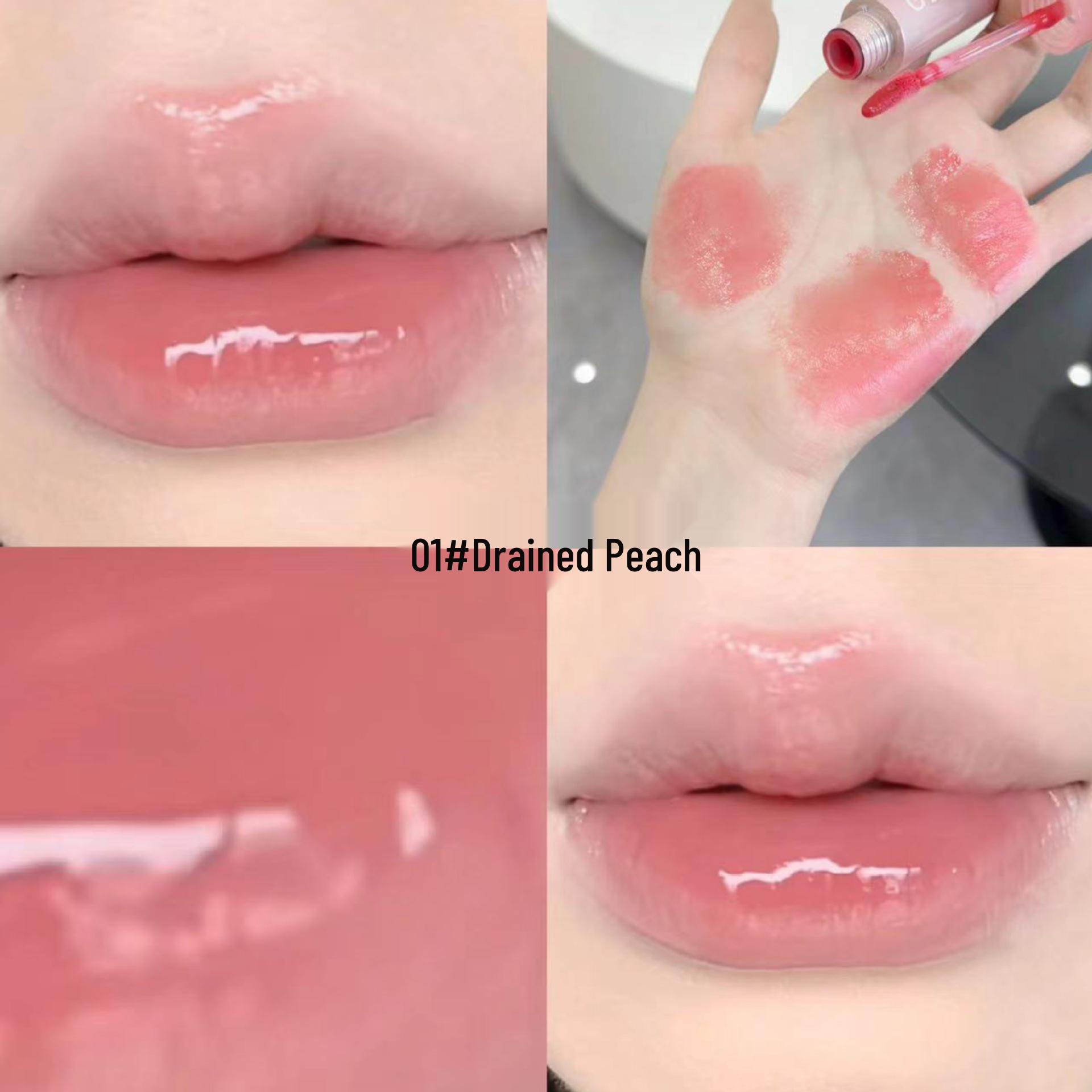 

Gegebear Watery Icy Lip Gloss: Sheer, Color-Locking, Mirror Finish for Plump, Rejuvenated, Long-Lasting Lips.