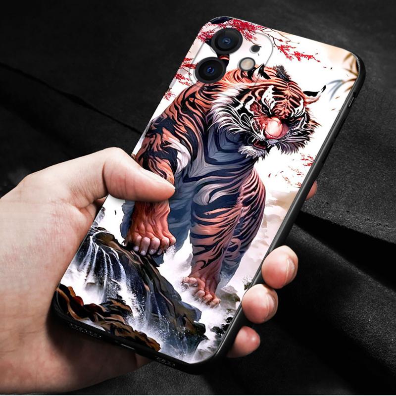 Ink Painting Pouzdro na telefon Tiger Lion pro iPhone Samsung Galaxy Redmi Xiaomi Oppo OnePlus Note SA 7 8 9 10 11 12 13 14 20 21 22 23 53 54 Pro Max Ultra