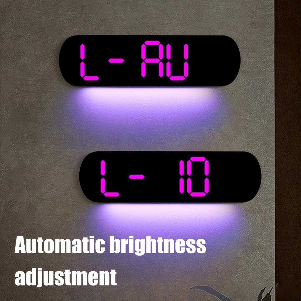 Creative Wall Clock Multi-function Clock, Living Room Clock Large Screen LED Digital Alarm Clock