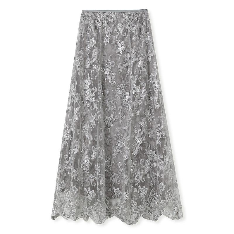 Зимний бархатный вышитый короткий пуховик-тыква и комплект юбки, новый китайский стиль для женщин (NZ038) S