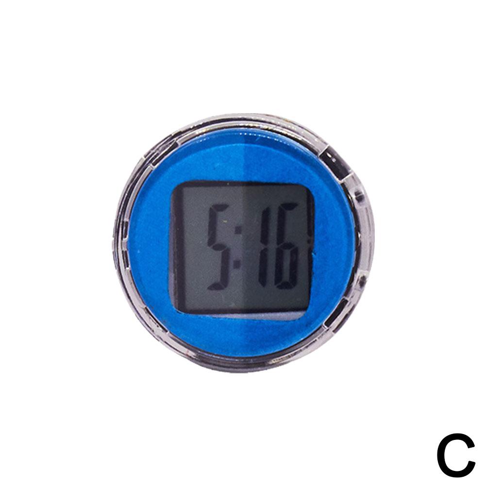1Pc Mini Wasserdichte Motorrad Bike Klebrige Digital Display Uhr Uhr Motorrad Dekoration Auto Auto Innen Zubehör