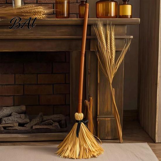 Magical Atmosphere Props Halloween Sound Broomstick, Moving Witch Broom Prop with Effects, Indoor Party Decorations Spooky Magic Toy for Party,