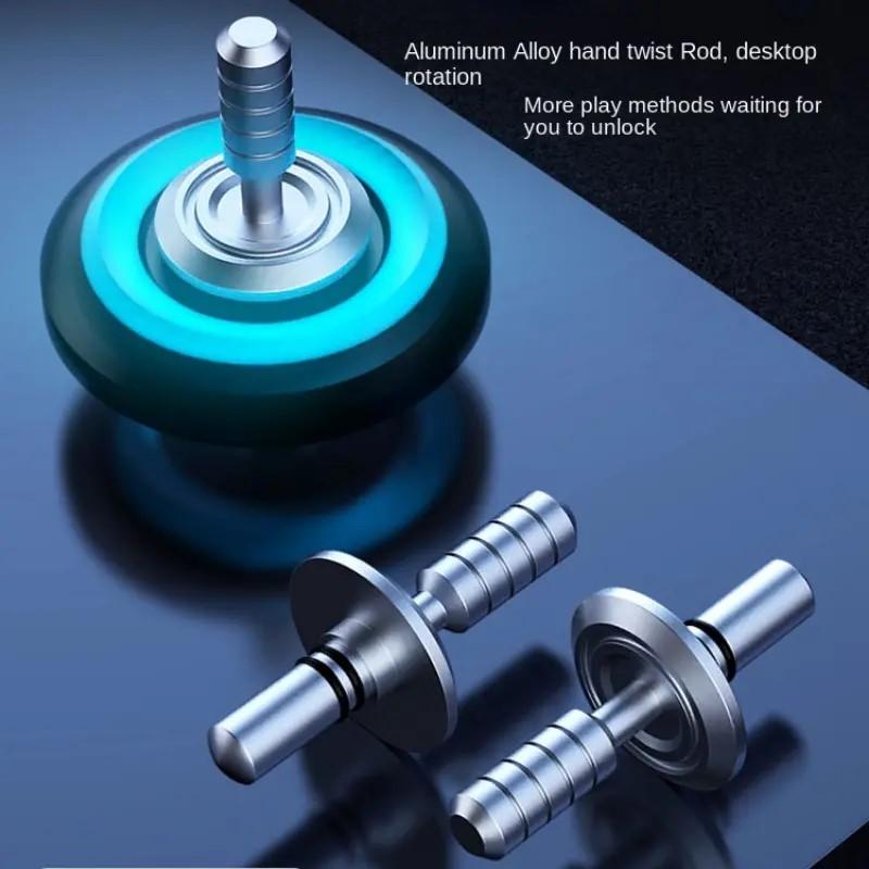 Fidget Spinners για Ενήλικες και Παιδιά, Παιχνίδι Fidget για Ανακούφιση από Στρες, Άγχος, ΔΕΠΥ, Μεταλλικά Παιχνίδια Spinner Δακτύλου/Χεριού με Φωτεινό Φως