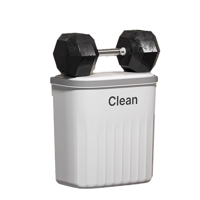 Wall-Mounted Multi-Purpose Trash Can with Lid - Space-Saving Design for Kitchen or Bathroom