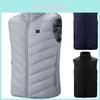Comfortable Women Mens Electric Vest Heated Cloth Jacket Usb Powered Body Warmer
