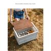 Große weiße Box. Tragbare faltbare Aufbewahrungsbox. Outdoor-Camping-Picknickkorb. Aufbewahrung von Spielzeug und Snacks im Kofferraum