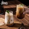 Bincoo Elegant Textured Glass Coffee Cup