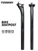 TOSEEK High Modulus Carbon Bicycle Seatpost 27.2 30.8 31.6mm Bike Seatpost Tube 20mm Offset 350 400mm UD Gloss Finish Superlight
