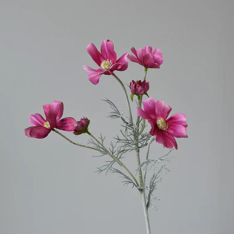 60CM Gesang Chrysanthemum Artificial Flower Pastoral Home Interior Decoration Wedding Ornament Flower Arrangement