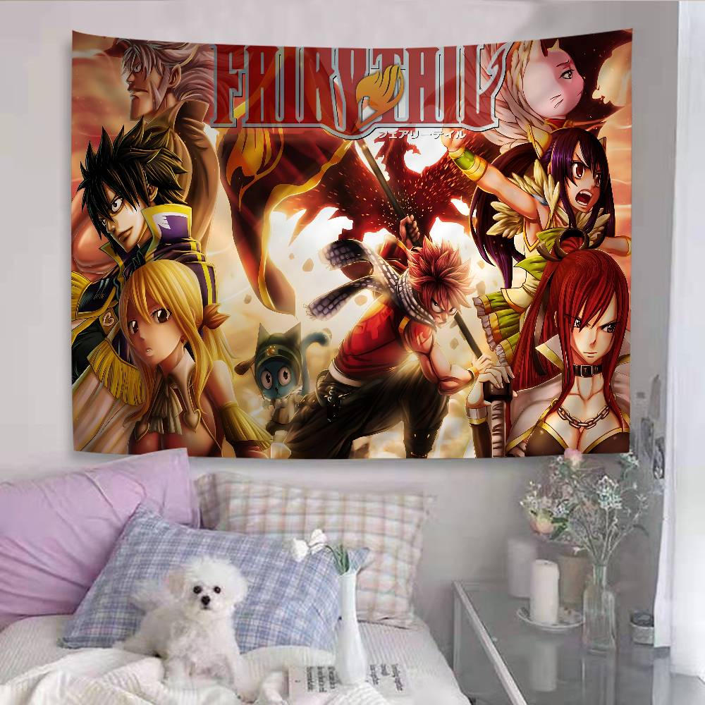 Anime Ffairy Tail DIY Wall Tapestry for Living Room Home Dorm Decor Wall Art Decor