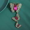 Rhinestone Butterfly Brooches for Women Unisex Insect Pin Event Party Funny Luxury Gifts Backpack Decoration Clothes Accessories