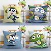 K-Keroro G-Gunsou Frog Pillow Case Plush Fabric Soft Double Sided Print Sofa Cushion Cover Throw Pillow Covers