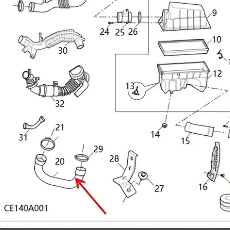 Baificar Brand New Intercooler To Throttle Valve Tube Hose C00002533 C00040169 For SAIC Maxus V80 2011-2017