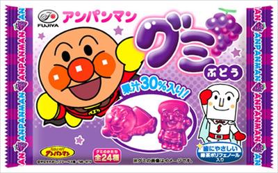 Fujiya Anpanman Gummy Grape 6 Pieces