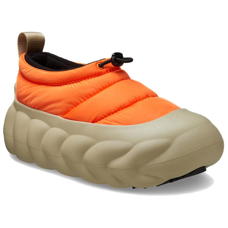 Crocs Comfortable and Versatile Low-top Casual Shoes Unisex Orange Beige