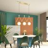 Black Or Gold LED Chandelier Dining Room Coffee Shop Modern Long Pendant Lamp Creative Restaurant Bar Multi-head Hanging Light