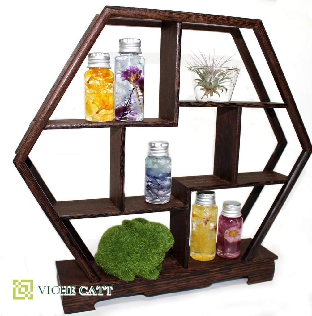 VICHE CATT Chinese Tea Incense Vase Display Wooden Flower Japanese Modern Antique Furniture and Object Utensil, Burner, Bonsai, Stand, Rack, Style,