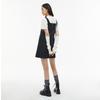 Rap Faux Leather Contrast Bustier Dress Aq1Wo266