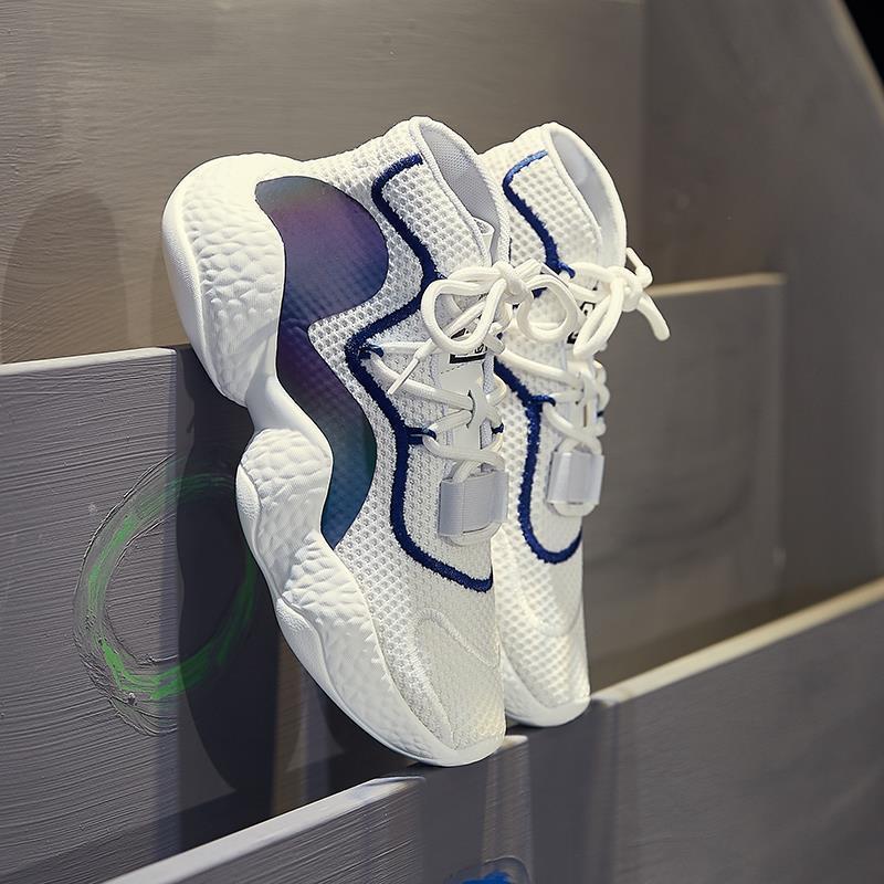 Leather White Shoes Womes Spring Fashion Sneakers Women Breathable Casual Platform Shoes Soft Bottom Running Shoes