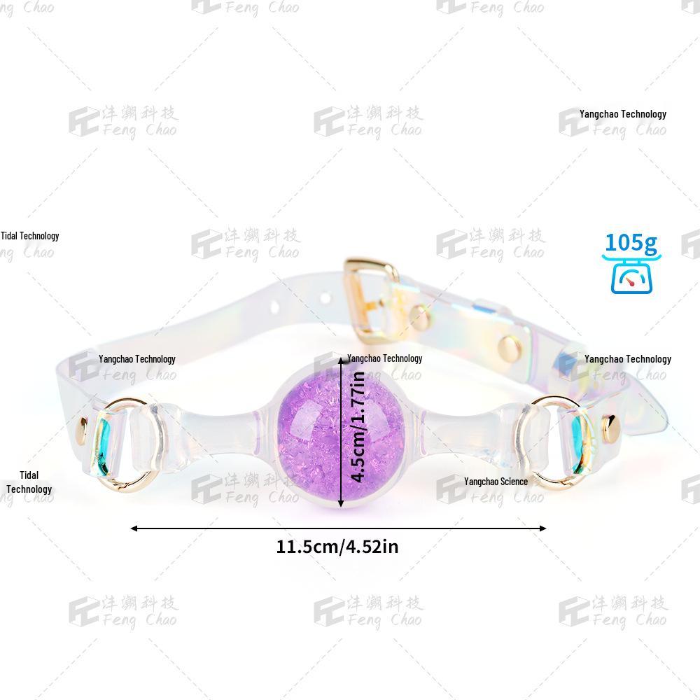 Silicone Bondage Aurora Ball Gag: Deep Throat Flirting Plug for Women - Alternative Erotic Product