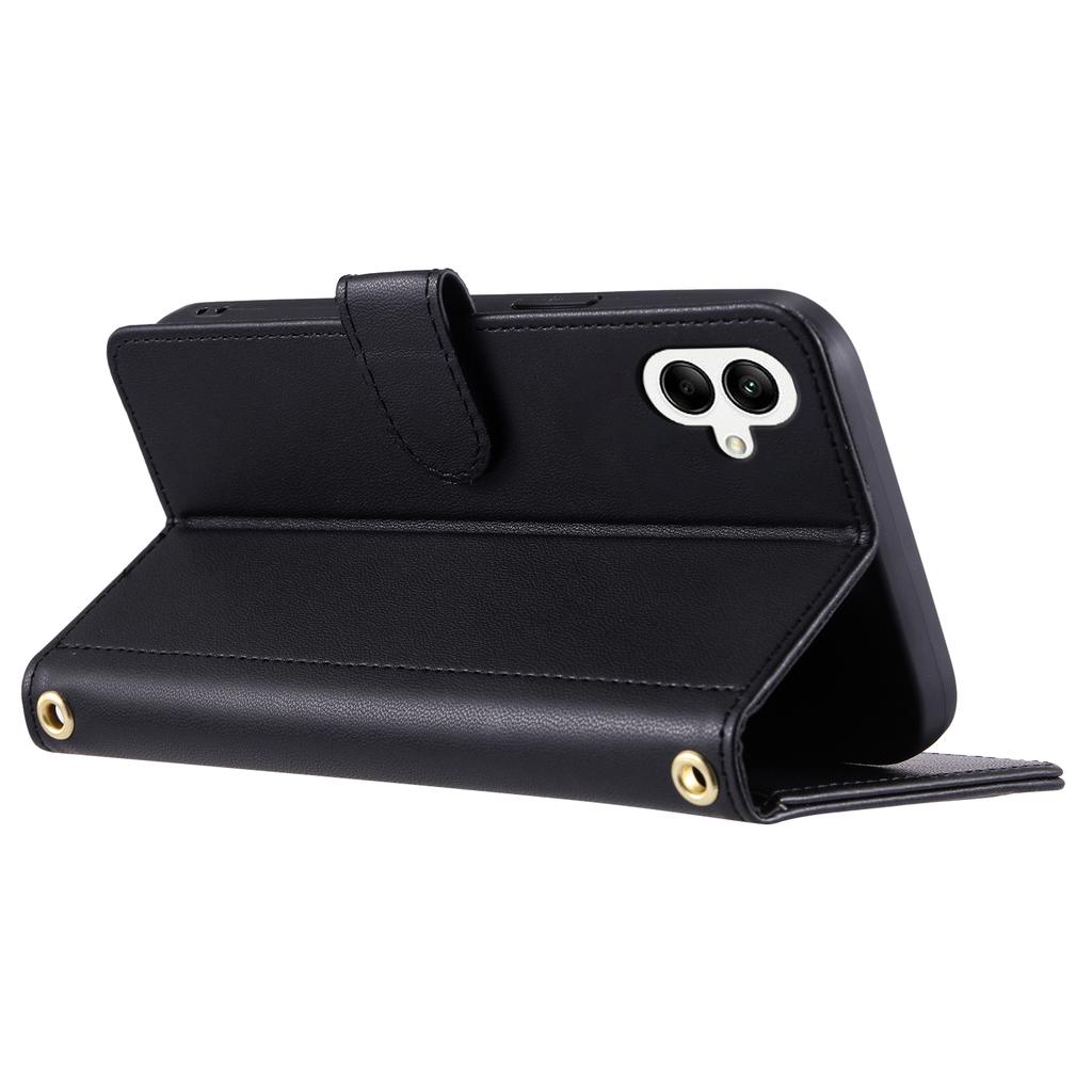 For Samsung Galaxy A06 4G Wallet Case Rhombus Grid PU Leather Phone Cover