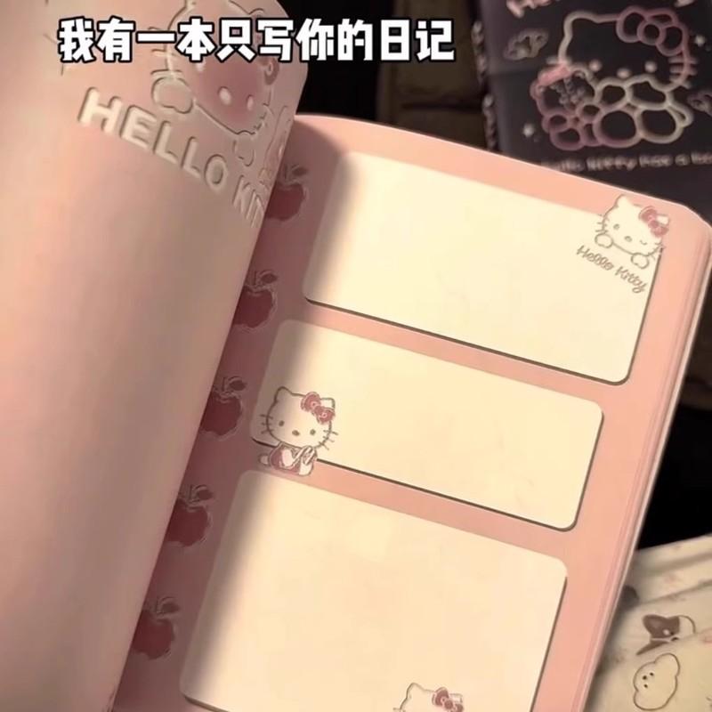Kawaii Japanese Cartoon Soft Pu Leather Notebook Colored Page Diary Cute Daily Journal Fans Surprise Gift