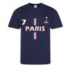 Children's Football Jersey - NPZ - Paris Spirit No. 7 - Blue - Short Sleeves - Breathable