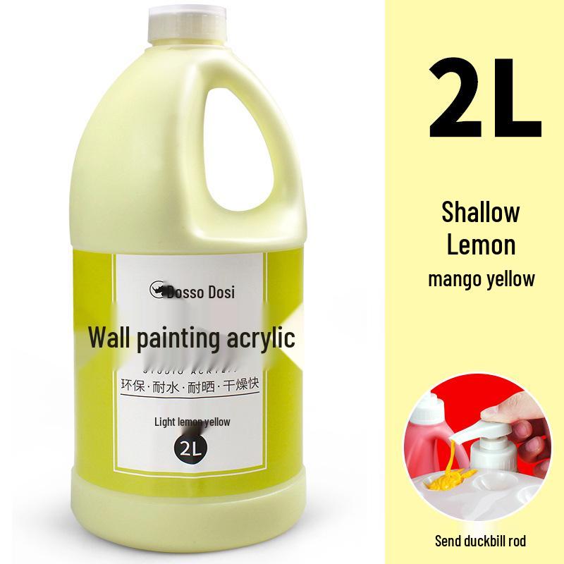2L Acrylic Paint Bucket for Wall, Textile & Graffiti DIY Projects