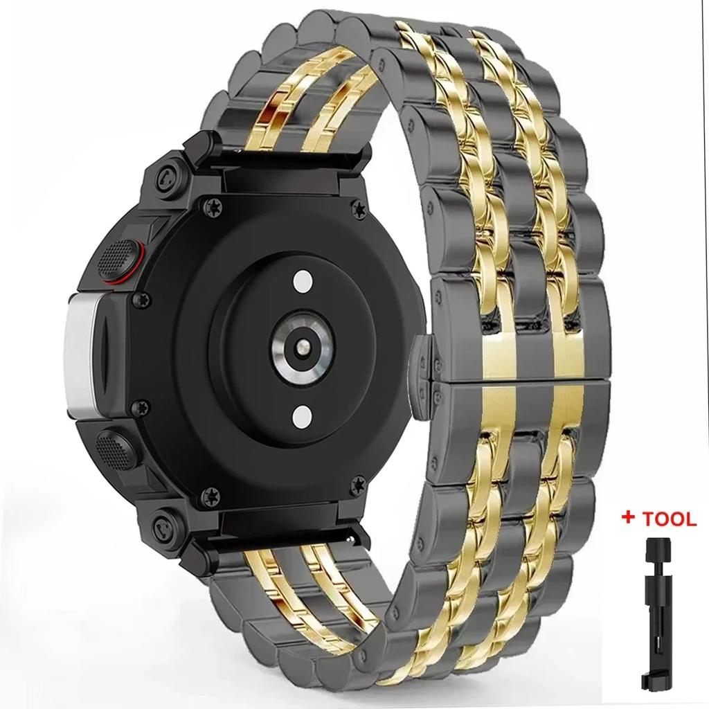For Amazfit T REX 3 Stainless Steel Watchband For Amazfit T Rex Pro/T-Rex Metal Bracelet Amazfit T-Rex 2 Strap amazfit tex Bands