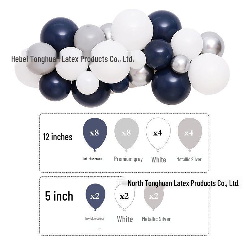 Neues Jahr Matt Glitzer Metallisch Latex Ballon Set für Dekorative Foto Atmosphäre