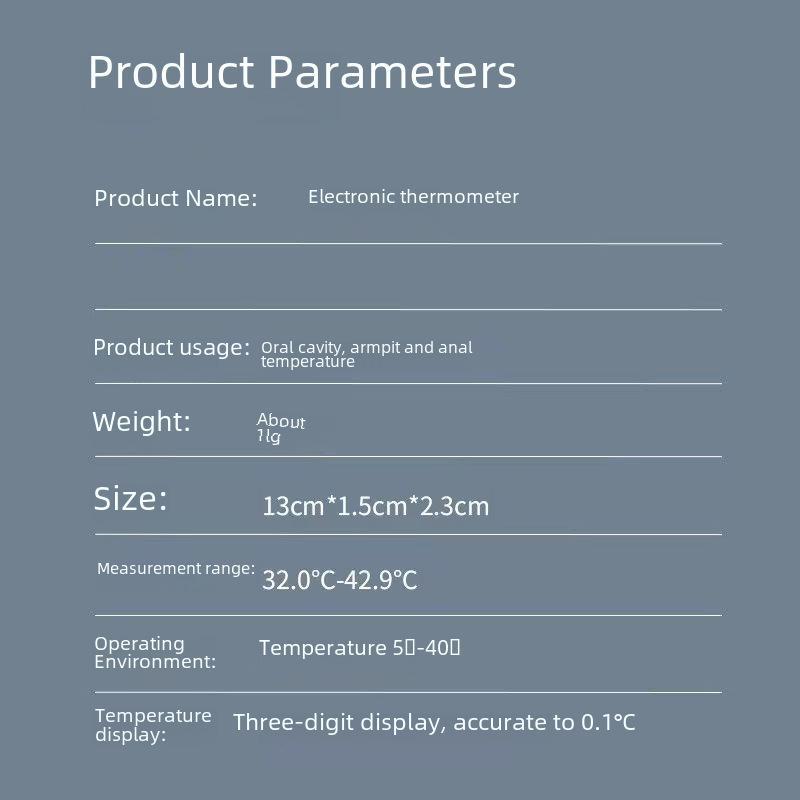 Digital Thermometer for Oral & Armpit Use - Ideal for Children & Elderly