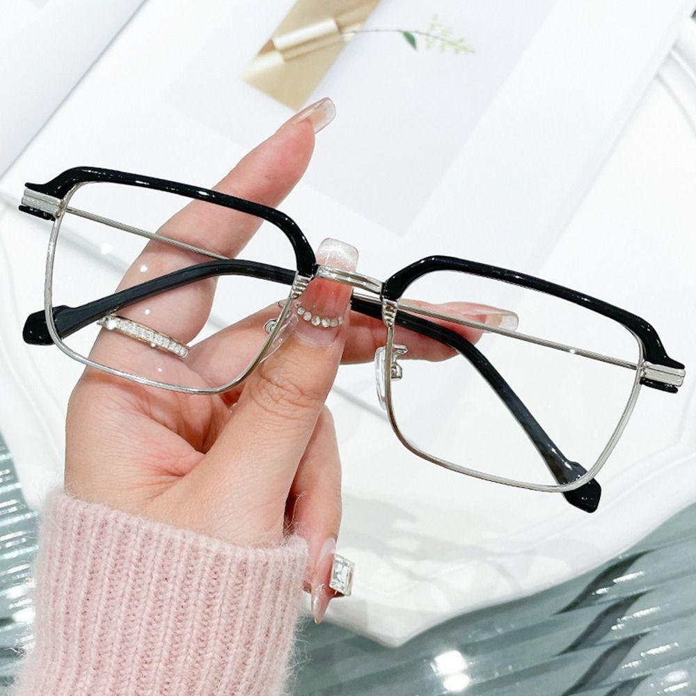 Anti-Blue Light Reading Glasses Fashion Classic Metal Half-frame Readers Eyewear Men Women Eye Protection Presbyopia Eyeglasses