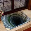 Realistische 3D-Visuelle Illusion Schwarzes Loch Riss Bodenmatte Rutschfest Höhlen-Effekt Weicher Teppich Innen- und Außenbereich Wohnzimmerteppiche