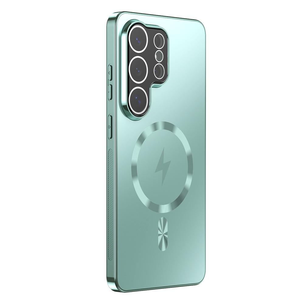 Electroplated For Magsafe Magnetic Phone Case with Camera Lens Protection For Samsung Galaxy S25 FE S22 S23 S24 S26 Ultra Cover